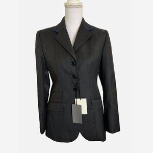 ALESSANDRO ALBANESE Black Show Coat 42 10 NWT Riding Jacket Equestrian AA